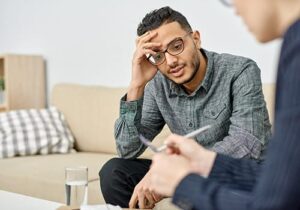 a client starts to open up  in an lgbtq anxiety treatment program