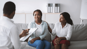 a young woman begins medication assisted treatment for addiction recovery 