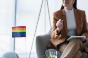 a therapist offers support in lgbtq bipolar disorder treatment